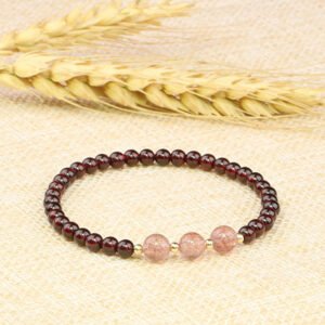 Quiet Strength, Worn Daily. Garnet Bracelet