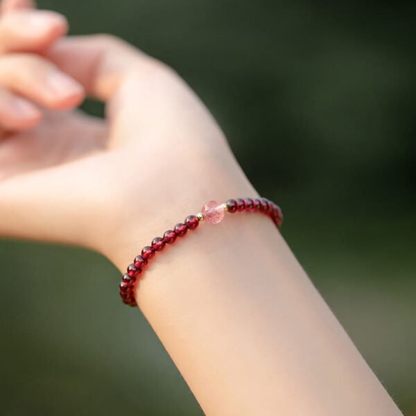 Quiet Strength, Worn Daily. Garnet Bracelet – view 2