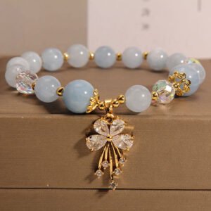 Quiet Calm, Worn Daily. Aquamarine Bracelet