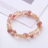 71e09de3-79c9-4bae-8876-6c624929ecca.jpg Tourmaline and Strawberry Quartz Wrap Bracelet – view 2