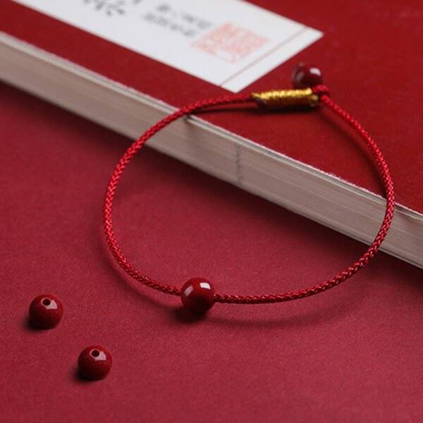 Red Agate and Cinnabar Bracelet | Your Quiet Daily Anchor for Quiet Strength – view 7