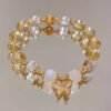 Citrine and Moonstone Bead Bracelet