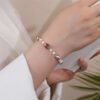 Twilight Calm with Amethyst and Pearl Bracelet – view 2