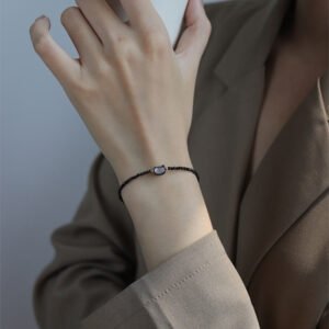 Twilight Calm with Clear Quartz Cat Charm