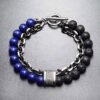 Twilight Calm with Tiger's Eye and Lapis Lazuli Bracelet – view 5