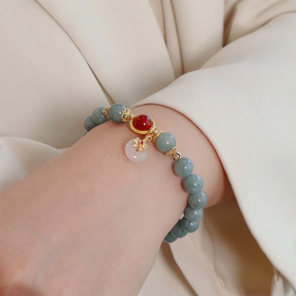 Red Agate and Jade Bracelet – view 6