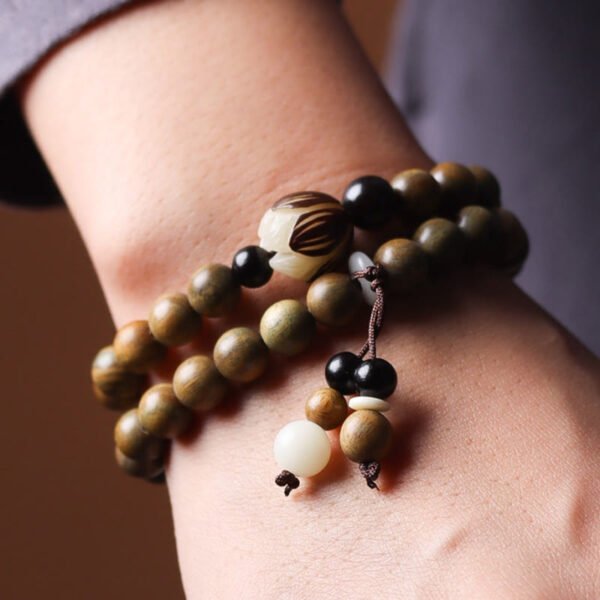 Sandalwood Lotus Bracelet | Your Quiet Daily Anchor for Quiet Strength – view 2
