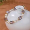 Twilight Calm with Amethyst and Pearl Bracelet – view 5