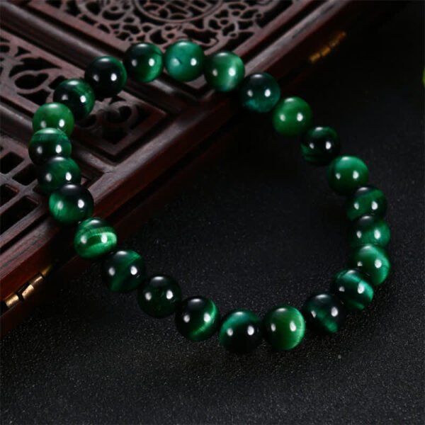 Steady Focus, Worn Daily. Green Tiger's Eye Bracelet – view 3