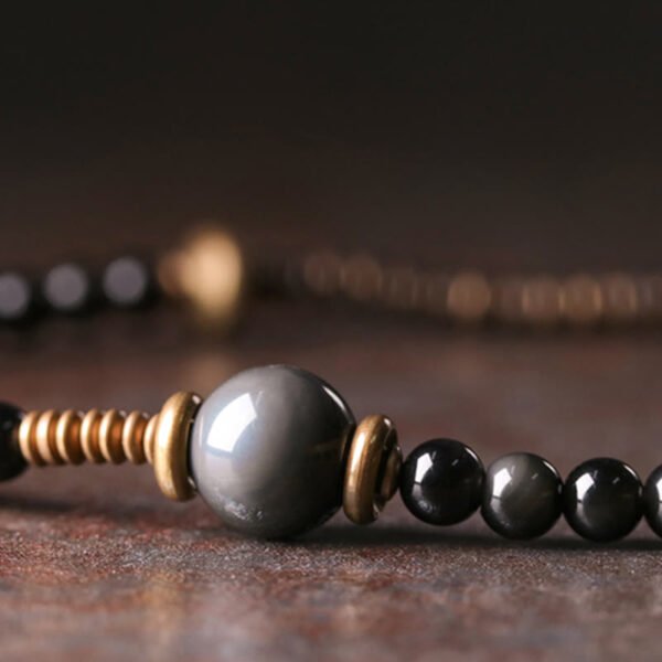 Twilight Calm with Rainbow Obsidian Bracelet – view 5
