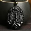 Twilight Calm with Black Obsidian Koi Necklace – view 2