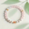 For When You Need Gentle Clarity — Double Wrap Rose Quartz Bracelet – view 3
