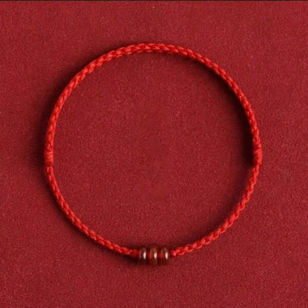 Minimalist Red Agate Anklet | Your Quiet Daily Anchor for Quiet Strength – view 3