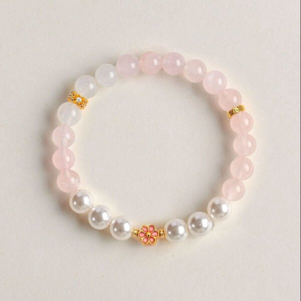 For When You Need Gentle Clarity — Double Wrap Rose Quartz Bracelet – view 5