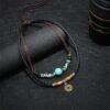 Desk Companion with Turquoise Necklace