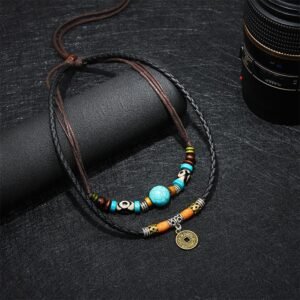 Desk Companion with Turquoise Necklace