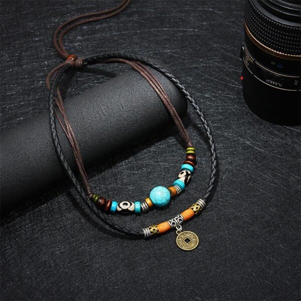 Desk Companion with Turquoise Necklace