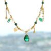Peaceful Awareness, Worn Daily. Turquoise Zircon Necklace – view 8