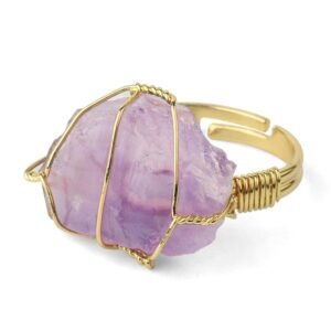 Adjustable Amethyst Ring