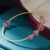 In Between Moments | Strawberry Quartz Bracelet – view 6