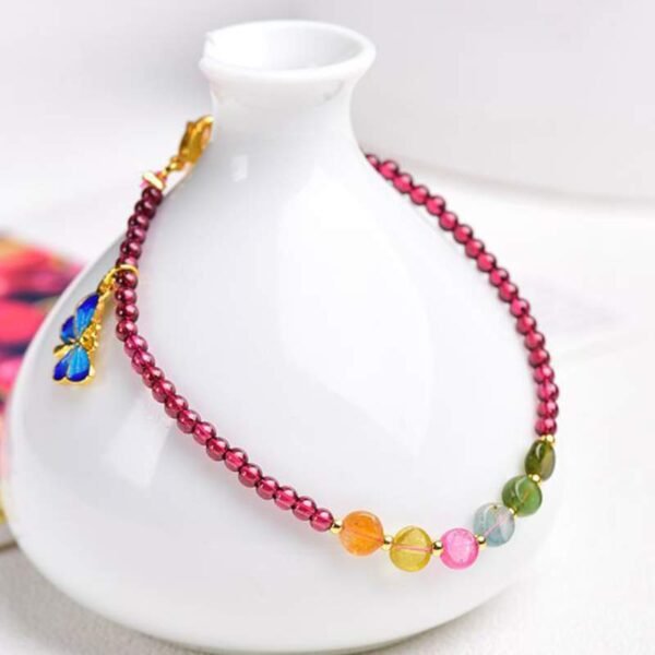 Tourmaline Butterfly Anklet – view 5