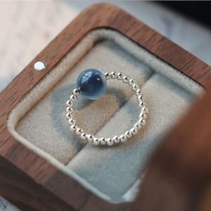 Twilight Calm with Candy Agate Ring