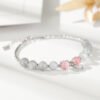 Strawberry Quartz Moon Bracelet – view 3