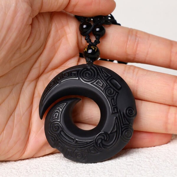 Twilight Calm with Black Obsidian Necklace – view 2