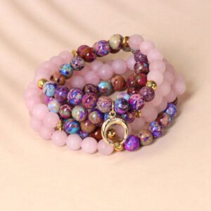 Twilight Calm with Rose Quartz Mala