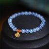 Red Agate and Aquamarine Bracelet