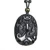Twilight Calm with Black Obsidian Koi Necklace – view 7