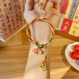 Red Agate and Agate Bracelet