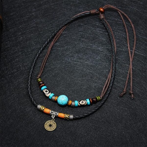 Desk Companion with Turquoise Necklace – view 3