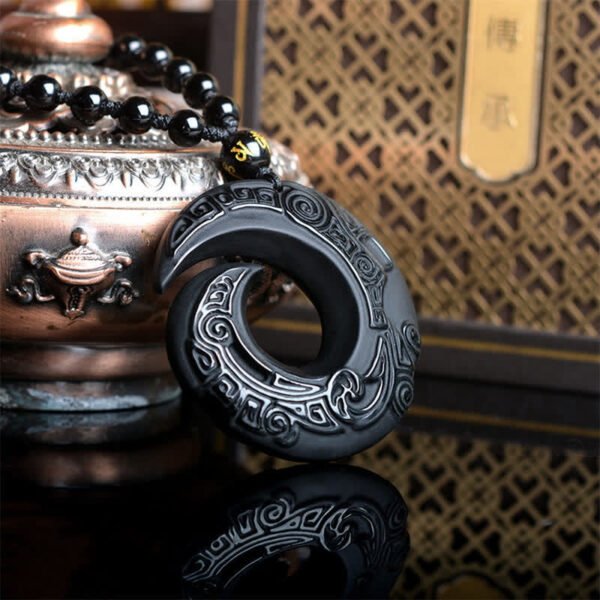 Twilight Calm with Black Obsidian Necklace