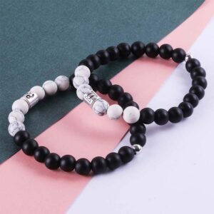 Matte Frosted Turquoise Bead Bracelet