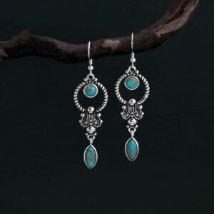 Twilight Calm with Turquoise Earrings