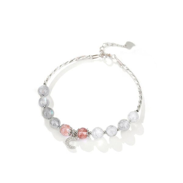 Strawberry Quartz Moon Bracelet – view 7