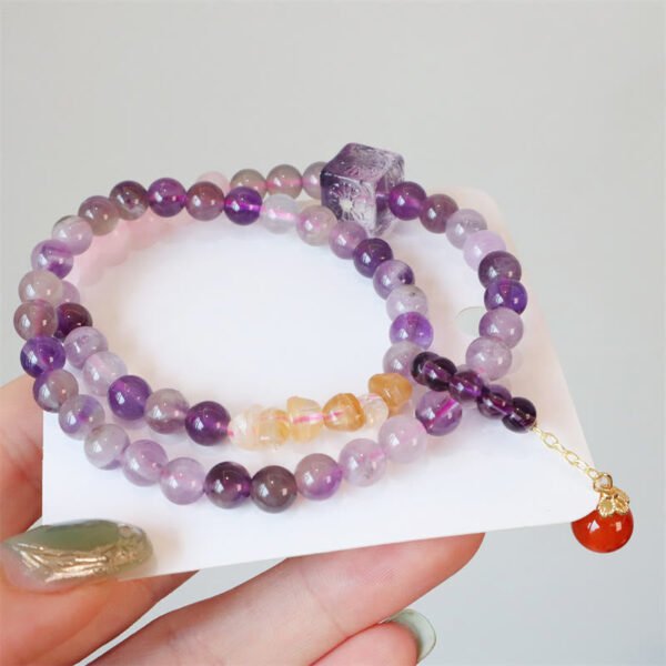 Amethyst and Citrine Bracelet | Your Quiet Daily Anchor for Quiet Calm – view 4