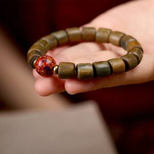 Twilight Calm with Sandalwood Leaf Bracelet