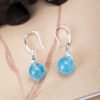 Quiet Calm, Worn Daily. Aquamarine Earrings – view 3