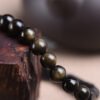 For When You Need Quiet Strength | 8mm Black Obsidian Bracelet – view 8