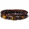 Tiger's Eye Bracelet with Hematite Accents