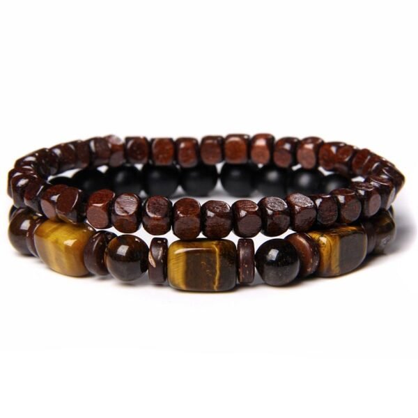 Tiger's Eye Bracelet with Hematite Accents