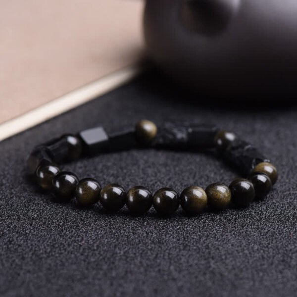 For When You Need Quiet Strength | 8mm Black Obsidian Bracelet – view 6
