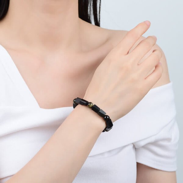 For When You Need Quiet Strength | 8mm Black Obsidian Bracelet – view 2