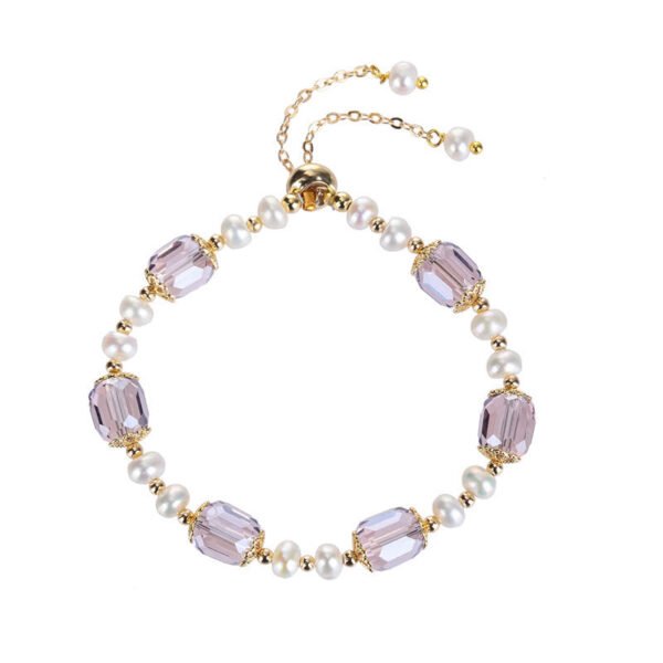 Twilight Calm with Amethyst and Pearl Bracelet – view 8