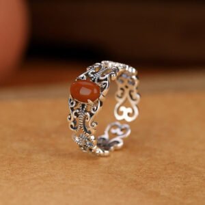 Quiet Strength, Worn Daily. Vintage Red Agate Ring