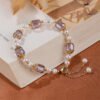 Twilight Calm with Amethyst and Pearl Bracelet – view 6