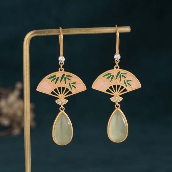 Quiet Hope | Green Aventurine Earrings – view 2