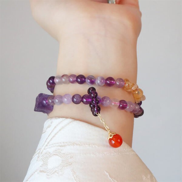 Amethyst and Citrine Bracelet | Your Quiet Daily Anchor for Quiet Calm – view 2